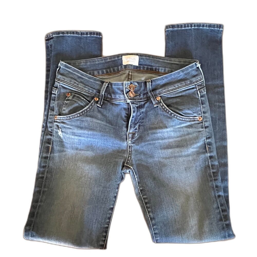 Hudson Jeans Nicole Ankle Skinny Hollywoodland Wash Flap Pockets - Picture 2 of 8